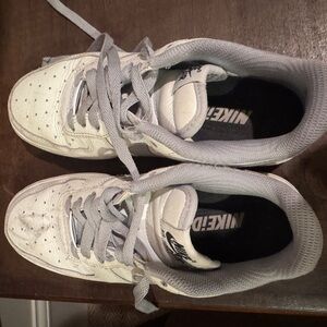 Nike White and Gray Sneakers